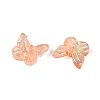 Electroplate Transparent Glass Beads EGLA-N057-03D-3