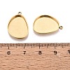 304 Stainless Steel Pendant Cabochon Component STAS-Q113-30B-G-3