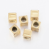 304 Stainless Steel Large Hole Letter European Beads LS-STAS-H428-01G-L-1