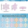 36Pcs 6 Colors Luminous Transparent Acrylic Beads OACR-SC0002-79-2