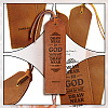 Quote Draw Near To God Cowhide Leather Labels AJEW-WH0386-0004-3
