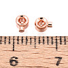 Brass Crimp Beads KK-WH0085-08RG-3