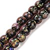 Handmade Dichroic Foil Glass Beads Strands DICH-U001-02J-1