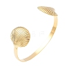 Shell Shape 304 Stainless Steel Cuff Bangles for Women LS-BJEW-S171-01B-G-2