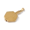 Ion Plating(IP) 304 Stainless Steel with Crystal Rhinestone Pendants STAS-G307-07G-2