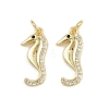 Brass Micro Pave Cubic Zirconia Pendants KK-A269-04B-G-1