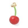 Alloy Enamel Pendants ENAM-F156-03G-01-1