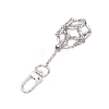 304 Stainless Steel Macrame Chain Pouch Empty Stone Holder Pendant Decoration HJEW-JM02077-3