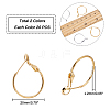 Brass Hoop Earrings KK-FH0001-34-5