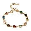 304 Stainless Steel Link Chain Bracelets for Women BJEW-A093-01A-G-4