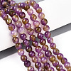 Dyed Natural White Jade Beads Strands G-T139-6mm-60-13-1
