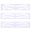 24Pcs 3 Styles Plastic Eyebrow Tattoo Practice Skin AJEW-CP0009-58A-7