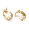 Ring 304 Stainless Steel Stud Earrings EJEW-U003-32G-1