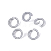 Spray Painted Iron Open Jump Rings IFIN-T017-04C-17-1