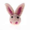 Rabbit Head Handmade Wool Felt Ornament Accessories PW-WG88170-06-1