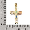 Easter Brass Pave Cubic Zirconia Pendants CU-E002-01E-G04-3