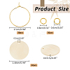  DIY Blank Flat Round Wine Glass Charms Making Kit DIY-NB0010-31-2