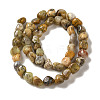 Natural Yellow Moss Agate Beads Strands G-B078-D13-01-3
