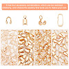 240Pcs 4 Style  Brass Folding Crimp Ends KK-PH0003-63-6
