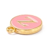 Golden Plated Alloy Enamel Charms X-ENAM-Q437-14Z-2