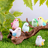 8pcs 8 Styles Synthetic Resin Parrot Display Decorations DJEW-WR0001-03-5