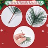 30Pcs Plastic Artificial Pine Branches AJEW-CP0009-91-5