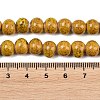 Handmade Fancy Antique Glazed Porcelain Ceramic Round Beads Strands PORC-L019-8mm-02-3