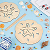 2Pcs Plywood Wall Decoration DIY-BC0017-87-3
