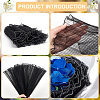 Pleated Gauze Yarn Flower Bouquets Wrapping Packaging DIY-WH0502-63-4