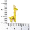 Giraffe Rack Plating Brass Enamel Pendants KK-Q804-15G-3