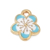 Alloy Enamel Pendants X-FIND-Z070-05G-02-1