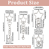 20Pcs 4 Styles Zinc Alloy Swivel Clasps FIND-SP0004-21-2