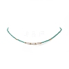 7Pcs 7 Colors Natural Pearl & Glass Seed Beaded Necklaces Set for Women NJEW-JN04184-4