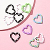 10Pcs Spray Painted Alloy Spring Gate Rings FIND-YW0008-92-2