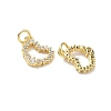 Brass Micro Pave Cubic Zirconia Pendants KK-I379-15G-03-2