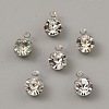 Brass Micro Pave Cubic Zirconia Charms KK-WH0062-112D-P-1