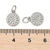 Brass Micro Pave Cubic Zirconia Pendants KK-U056-11P-3