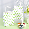 Kraft Paper Star Printed Bags with Handles ABAG-WH20013-08A-3