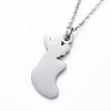 304 Stainless Steel Pendant Necklaces NJEW-Z008-01P-3