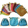 14Pcs 14 Colors Chinese Style Silk Brocade Jewelry Packing Pouches PAAG-YW0001-01-1