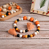 Craftdady 140Pcs Halloween Theme Painted Natural Wood Beads WOOD-CD0001-19-8
