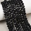 Natural Shungite Beads Strands G-P611-C35-01-1