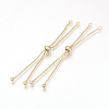 Brass Box Chain Slider Bracelet Making KK-Q675-05G-1