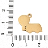 304 Stainless Steel Pendants SA-CBAE30B-03D-G-3