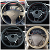 DIY Hand Sewing Genuine Leather Steering Wheel Cover AJEW-WH0002-60B-6