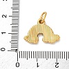 304 Stainless Steel Enamel Pendants STAS-I331-05G-02-3