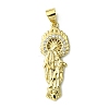 Brass Micro Pave Cubic Zirconia Pendants KK-H472-43G-02-1