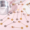 40Pcs 2 Colors Zinc Alloy Lapel Pins FIND-SC0017-18A-3