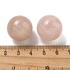 Natural Rose Quartz Round Ball Figurines Statues for Home Office Desktop Decoration G-P532-02A-03-3