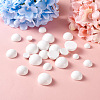 120Pcs 4 Styles Spray Painted White Wood Cabochons WOOD-TA0001-52-8